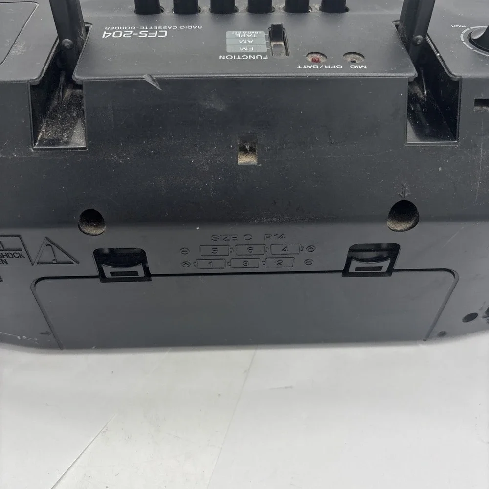 Vintage Sony CFS-204 Raido Dual Cassette Recorder  Boombox. Tape Needs Repair.